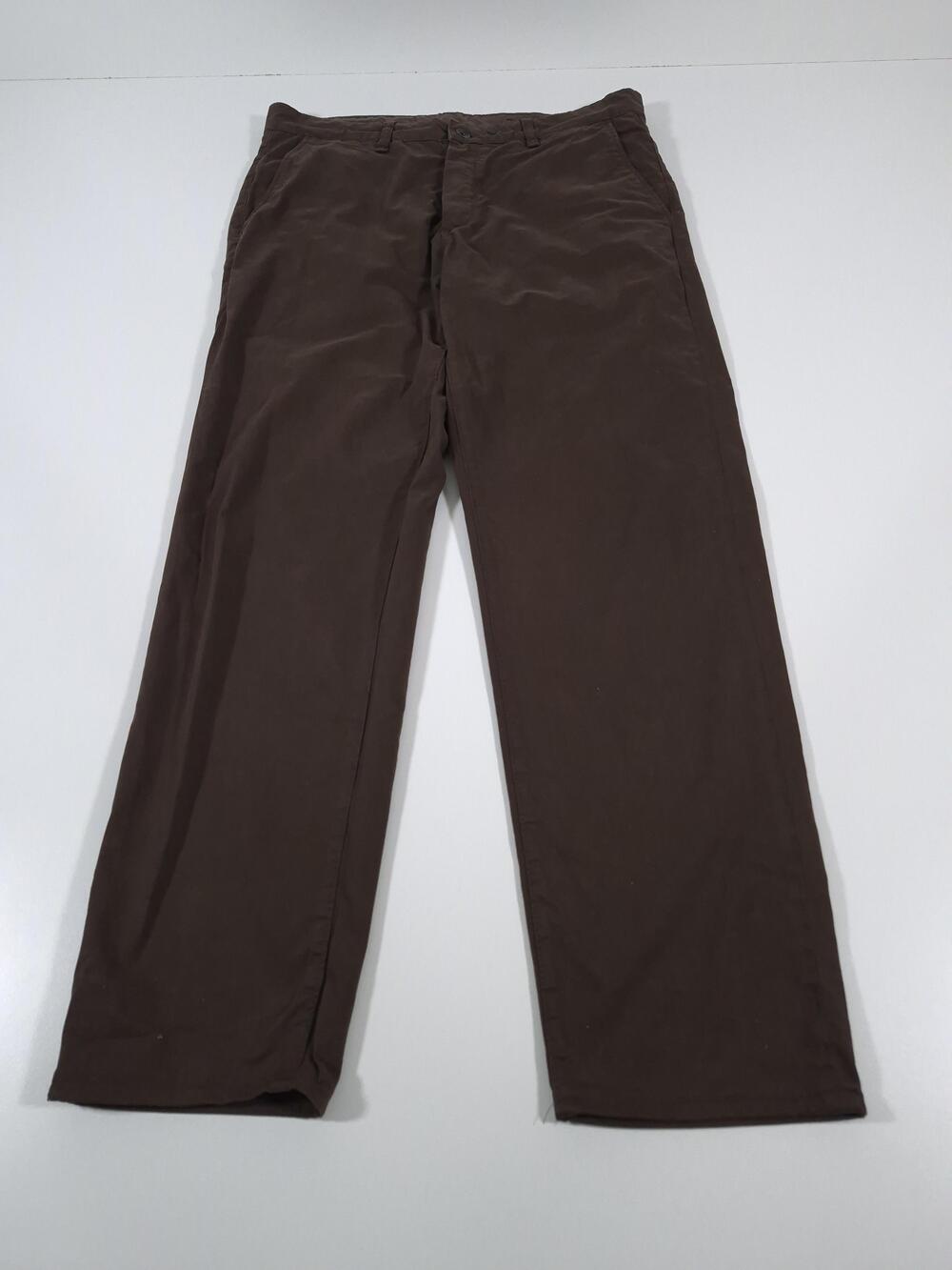 Rag & Bone Pants Mens 32x30 Dark Brown Stretch Chino Flat Front Casual Rb Logo
